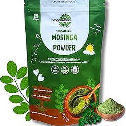 VeganVeda Natural Moringa Powder | Organic Energy Supplement | Plant Protein Powder | Moringa Leaves Powder for Drinking, Smoothies & Detox | 200g | Rich in Antioxidants & Calcium-image-30