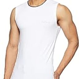 Athleisure Men Gym Stretch Vest - Cotton Elastane - Quick Dry, Ultra Soft, Shape Retention-32