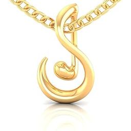 14K Gold Pendant (without chain) With Musical Symphony Design For Women - 0.2 Gram-image-14