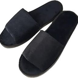 KUDIZE Disposable Non-Woven Terry Towel Anti Slip Open Toe Slipper 7mm Sole Use and Throw for Hotel & Resorts Clinic Home Bathroom Traveling Luxury Spas & Wellness Centers (Black, Pack Of - 50 Pair)-image-62