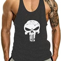 Gym Vest for Men Sleeveless Tshirt for Boys Breathable for Skull Gym Vest Lightweight Men Sleeveless T Shirts for Printed Comfortable Gym Wear for Men Vests for Men L2597-image-89