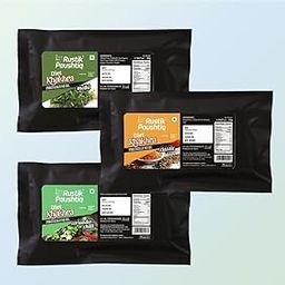 RUSTIK PAUSHTIQ Travel Combo Pack All in one Khakhra (6 Flavours) Classic,Jeera, Methi, Panipuri,Coriander Chilli & Tomato Chilli | Healthy Diet | Chai Time Snack 50gm *6(300gm)-19