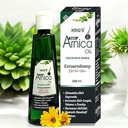 KRIG'S Arnica Hair Oil Homeopathic 200ml - Hair Growth - Volume And Density (Pack of 1 Bottle)-picture-28