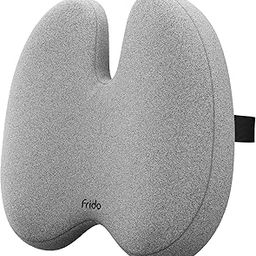 Frido Ultimate Pro Back Support (High Density) for Chair | Orthopedic Backrest Cushion for Lumbar&Posture Support | Relief Back Pain | Proprietary Hi-Per Foam Pillow with Adjustable Straps | Grey-6