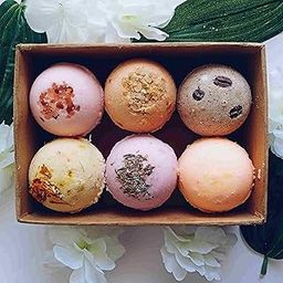 Aaranyam | Bath Bomb - Rose petals, Coffee, Callandulla, Oats, Pink salt, Lavender |Refreshing hot water bath hydrating moisturizing enchanting rose (75 g) each pack of 6-image-31