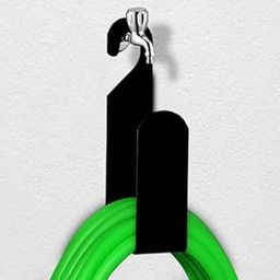 Heavy Duty Garden Hose Holder | Wall Mounted Watering Hose Holder | Portable Irrigation Hose Hanger | Garden Pipe Holder Hook in Black (Pack of 1)-image-91