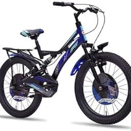 Hero F11-20 Inch Kids' Dual-Suspension Mountain Bike Conquer Any Adventure with Style and Comfort (Black/Blue)-image-60