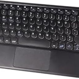 ANB Enterprise Wireless Keyboard with Touchpad, Ultra-Thin Rechargeable Bluetooth Keyboard Mini Wireless Keyboard with trackpad Round Key for iPad pro/iPad/iOS/Mac OS/Windows/Android (Black)-18