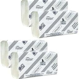 Patel Enterprise Mystair Essential Multi Fold Hand Towel- M Fold Towel - 1Packs X 150 Sheets Total 150 Sheets - White Folded Towel Sheets 21 Cm X 20 Cm M Fold Tissue-image-76
