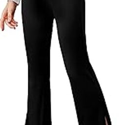 Solid High Waist Split Hem Flare Leg Pants Trouser for Women's & Girls | Trousers for Women | Pants for Women | Formal Pants for Women | Pant for Women-image-30