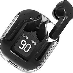 Ultra pods Wireless LED Digital Display Transparent Headset 28h Playtime S23 Bluetooth Headset (Black)-picture-26