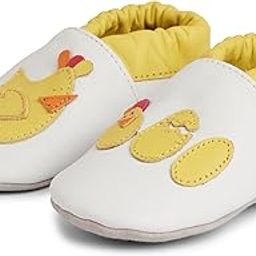 Chicking Theme Unisex Premium Leather Baby Shoes � Soft, Stylish & Durable for Everyday Comfort � Perfect for Little Feet White (0-6 Months)-image-30