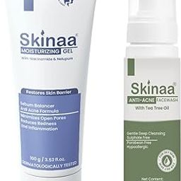Skinaa Oily Skin Combo Moisturizing Gel 100ml and Anti Acne Face Wash 70 ml-image-69