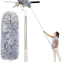 BOLTIX Microfiber dust Cleaning Long Stick Brush Flexible Fan Cleaning Mop Microfiber Dust Cleaner Foldable Duster for Home Cleaning Microfiber Duster for Cleaning of Home, Kitchen, Car, Ceiling-image-83