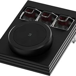 NLOFIN Macro Keyboard Programmable Keypad,Mini 3-Key OSU Programmable Mechanical Keyboard,Copy Paste Keyboard with Knob TYPE-C Interface Compatible,Support for Win and Mac Systems (Black)-image-34