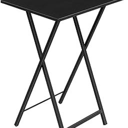 HOOBRO Folding TV Table, TV Tray, Stable Snack Table for Small Space, Portable Sofaside Table, Easy Assembly and Storage, Ideal for Snacks and Meals in Living Room, Black BK15BZ01-image-87