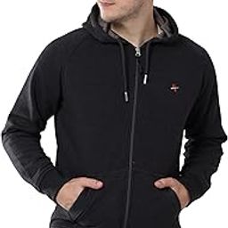 Full Sleeve Solid Men's Sweatshirt Winter Wear Fleece Sweatshirt Hooded Sweatshirt for Men-image-73