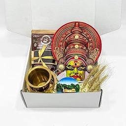 Angroos Premium Kathakali Gift Set with Kerala Coffee, Brass Debra Set & Houseboat Magnet | Kerala Cultural Gift Box, Indian Traditional Return Gift, Handcrafted Heritage Souvenir-image-35