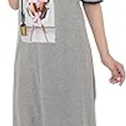 Casual Wear Nightwear Round Neck Cotton Blend Comfortable and Breathable Sleepwear |Top and Bottom Set| Summer Nightsuits Set for Women-image-7