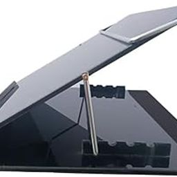 READAT Acrylic Table Top (Ps Sheet) Elevator Writing Desk Small Size 16x12 inches 7mm Thickness Colour Black Smoke with Height Adjustable-15