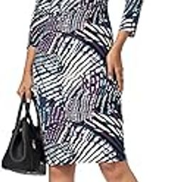 Women's Shift Polyester Blend Classic Midi Dress-picture-48