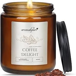 Aromahpure Premium Black Screw Jar Candle | Coffee Scented Candle | 100% Soy Wax, Smokeless Candle | Pack of 1 | Long Lasting Aroma Candles| Scented Candles for Home D�cor, IFRA Certified-7