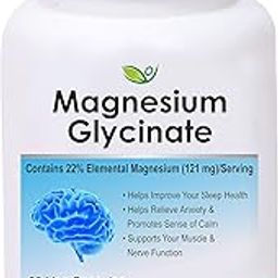 Magnesium Glycinate - 60 Veg Capsules, Supports Bone Health, Nerve & Muscle Function-image-83