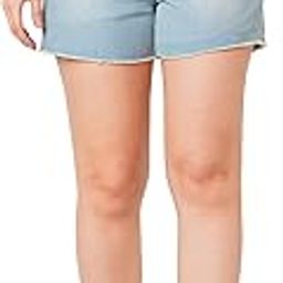 Women White Slim Fit High Rise Washed Frayed Denim Shorts-picture-35