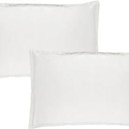 Trance Home Linen 400 TC Premium 100% Cotton Pillow Covers | Pillow Cases | Set of 2 Piece Pillow Covers only |Large Size (Plain White, 20 X 30 inch)-20