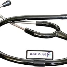 Dr Yonimed Microtype Stethoscope (Black) Silver Finished For Doctor/Nurse/Students-picture-0