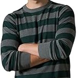 Piers Striped Sweater Tee Black-image-81