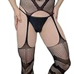 Sexy Lingerie Naughty One Piece Deep V Neck Teddy Babydoll Mesh Nightwear for Men Mesh Badydoll Fishnets Dresses See Through Lingerie Chemise Outfits Specially for Men Black-image-42