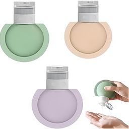Brewup Silicone Travel Bottles Set (3 Pack) – 60ml Leakproof Refillable Containers for Shampoo, Lotion, and Toiletries – TSA Approved, Travel Essentials, BPA Free-picture-0