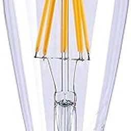 OLIPS Vintage Edison LED Filament Decorative Bulb (4 Watt) E26/E27 Screw Holder Base, Clear Glass, Natural White (Single)-image-81