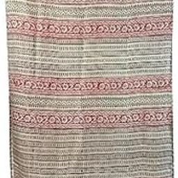 Natural Mulberry Silk Muffler | Traditional Unisex Stole | Lightweight Soft Wrap (Yellow wth Red)-picture-33