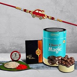 DeoDap (K1_316_CM) Rakhi Combo with Chocolate Magic, Rakhi & Chocolate for brother, Fancy Rakhis for men stylish, rakhi with gift, Rakhi Combo, Set of 1, Effete Chocolate-image-94