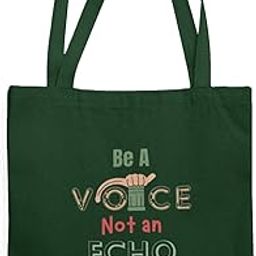 Canvas Eco-friendly Zipper Tote Bag - Mindful Collection - Be A Voice, Not An Echo-image-98