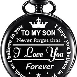Classic Black Pocket Watch Emotional Message Engraved Unique Memorable Gift for Men & Women Car Bike Home Key Chain & Key Rings-image-61