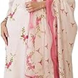 Women Pure Cotton Straight Floral Embroidered Kurta And Pant With Dupatta Set (IESTR9945)-image-61