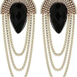 Black Gold Stylish Fancy Earrings For Women & Girls (6946er)-19