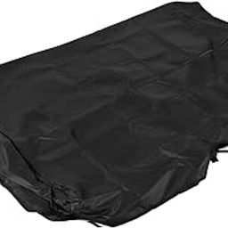 Waterproof Swing Canopy Cover, Black, 190 x 132 x 15cm, Polyester, Easy Installation (Elastic Closure), Outdoor Patio Seating Protection-image-43