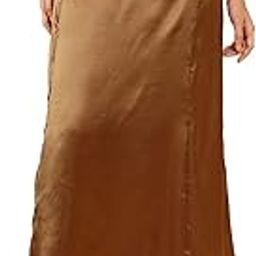 Women Brown Satin Petticoat-picture-13