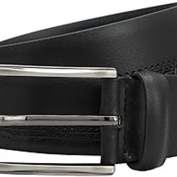 Non Reversible Leather Belt for Men - Black-image-59
