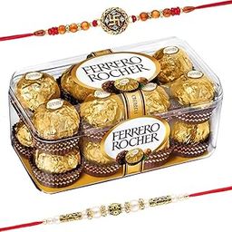 SFU E Com Combo of Ferrero Rocher, 16 Pieces with Set-of 2 Rakhi-43