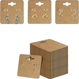 DEEPTAGS Jewellery Display Cards for Earring, Necklace, Jewelry, Bracelet - Brown, 200 PCS-image-60