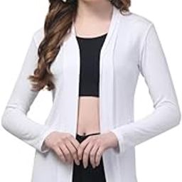 Women Long Shrug in Full Sleeve Front Open-image-60