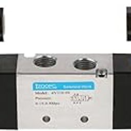 Losa 1/4 Pneumatic 5/2 Way Electric Control Solenoid Valve 4V220-08 Double Coil-32