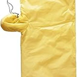 Thermal Poncho with Hood Single Sleeping Bag for Backpacking Camping Fishing Yellow-image-39