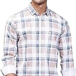 Comfort Slim Fit Pure Cotton Checked Casual Shirt-image-1