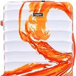 Aura Light-Weight & Durable Polycarbonate Orange Unisex Hard Luggage| Medium - 65cm|8 Smooth Spinner TPU Wheels | Combination Lock | Trolley Bag-image-10